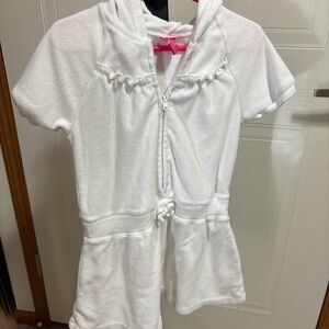 Place White Terry Cloth Romper